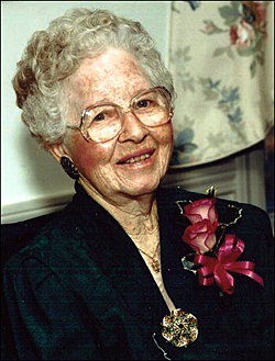 Alice Bell Barrett on her 95th birthday