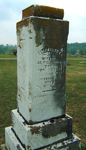 Tombstone of Robert McClanahan (1782-1832)