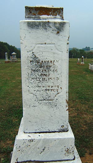 Tombstone of Margaret Doake McClanahan (1782-1832)