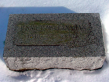 Jennie Potter McClanahan Headstone