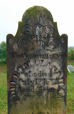 Tombstone of Margaret Doake McClanahan (1782-1832)