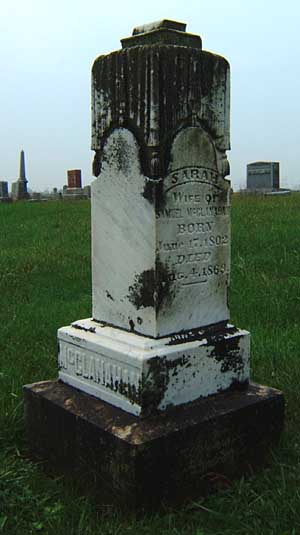 Headstone of Mary Armstrong (1804-1869)