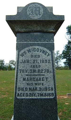 Headstone of Mary Armstrong (1804-1869)