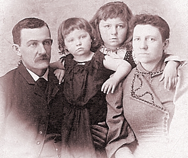 Portrait of Spencer, Grace, Fannie and Francis McMillen ca. 1893
