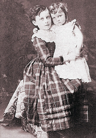 Fannie K. McMillen with her Aunt Virgie Lee McMillen
