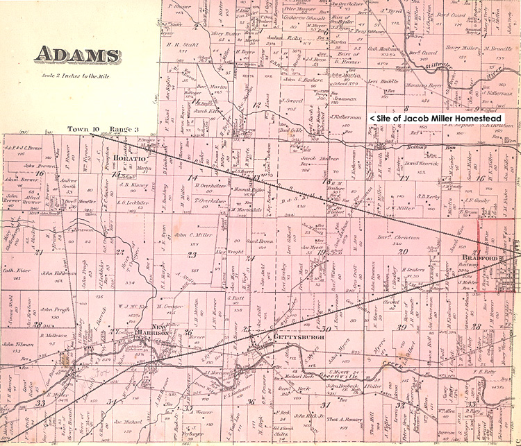 Adams Township, Darke County, Ohio 1875
