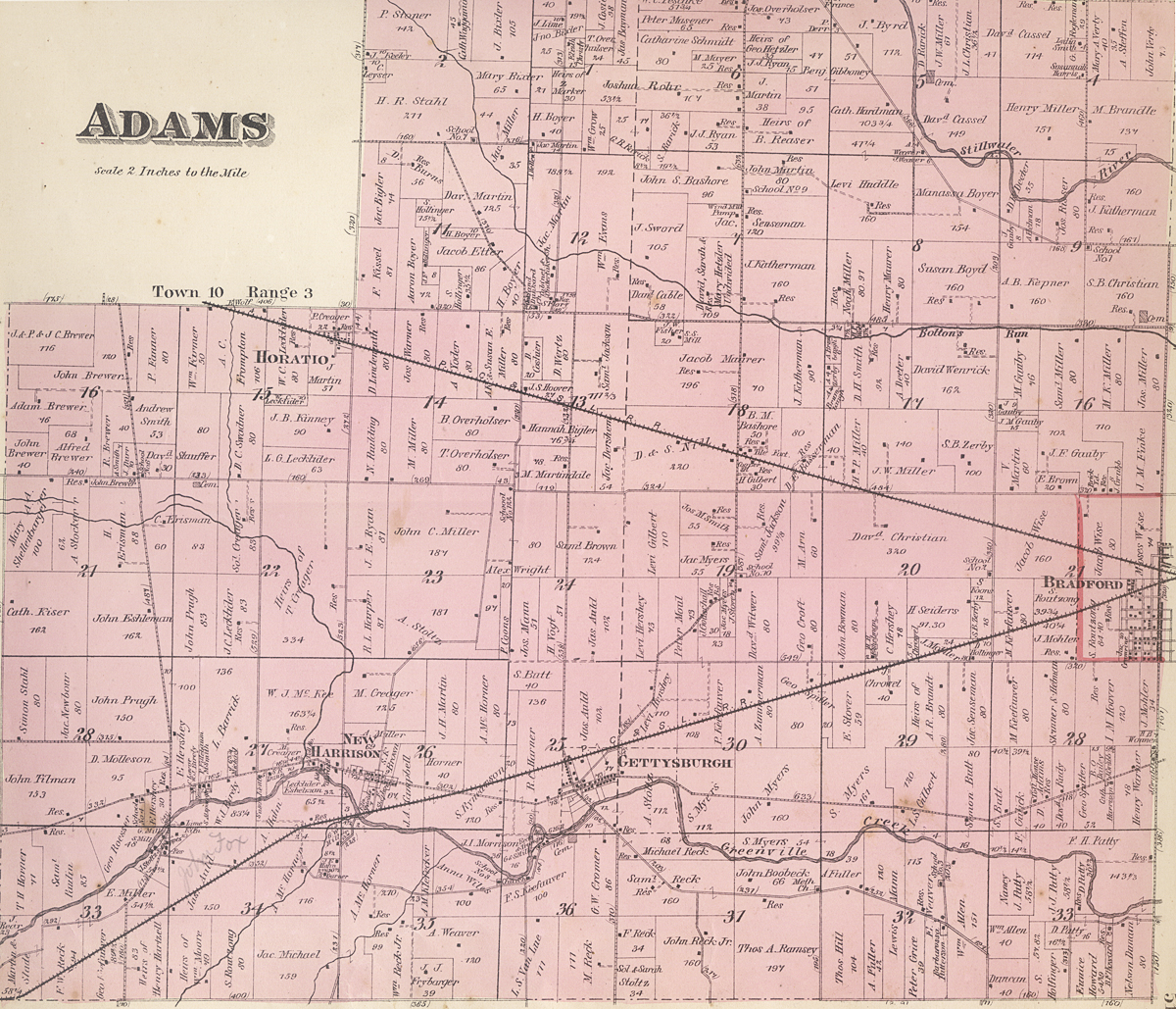 Adams Township, Darke County, Ohio 1875