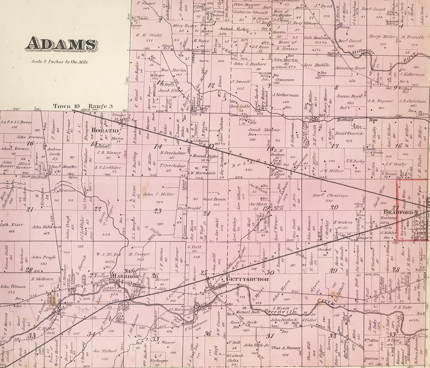 Adams Township, Darke County, Ohio 1875