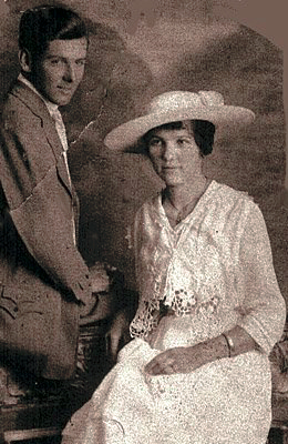 Albert A. Miller and Orpha Ruth Anderson on their wedding day, June 27, 1916