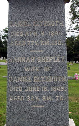 Daniel Eltzroth Headstone