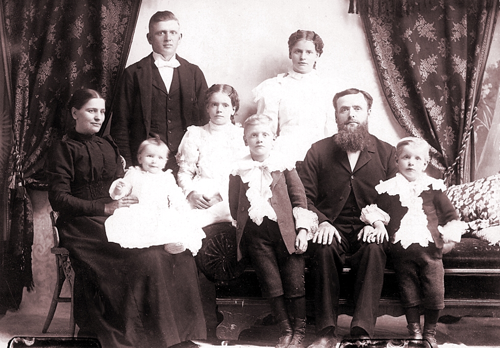 Family Portrait of the Isaac R. Miller Family - June 9, 1897