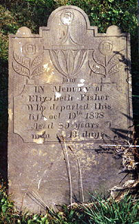 Head stone of Elizabeth Fisher (1756-1838)