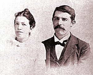 Idella Ora Fisher and Isom G. Davis, photograph taken in 1897