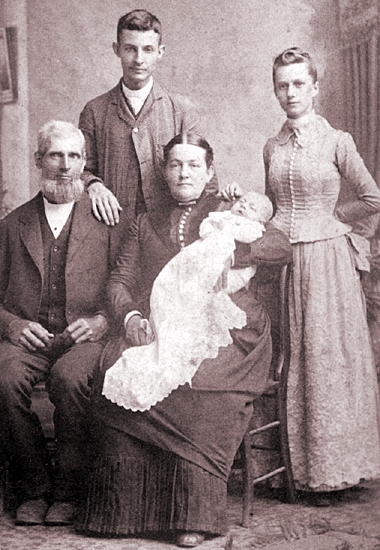 James Wilson Fisher Family Portrait - 1887