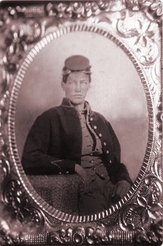 Leander Fisher in his Civil War uniform, 126th Ohio Volunteer Infantry