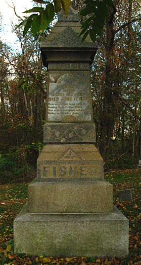 Tombstone of Wilson S. Fisher - Tunnel Hill Cemetery