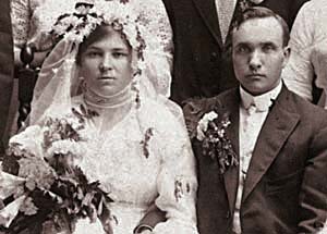 Jonas (John) Joseph Preidis and; Rose L. Volkovic on their Wedding Day - June 8, 1913
