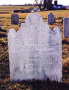 Headstone of Anna Baer (1749-1837)