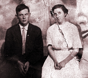 Alva Horine and Blanch Deem, July 4, 1911