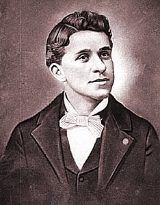 Portrait of Albert Thomas Junkin (1876-1917), photo taken ca. 1902