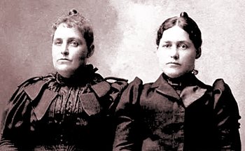 Gertrude Junkin (1858-1933) and Virginia Junkin (1858-1936)