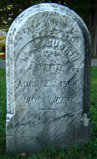 Headstone of William Findley Junkin (1799-1886)