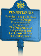 Pennsylvania Historical and Museum Commission Historic Marker
